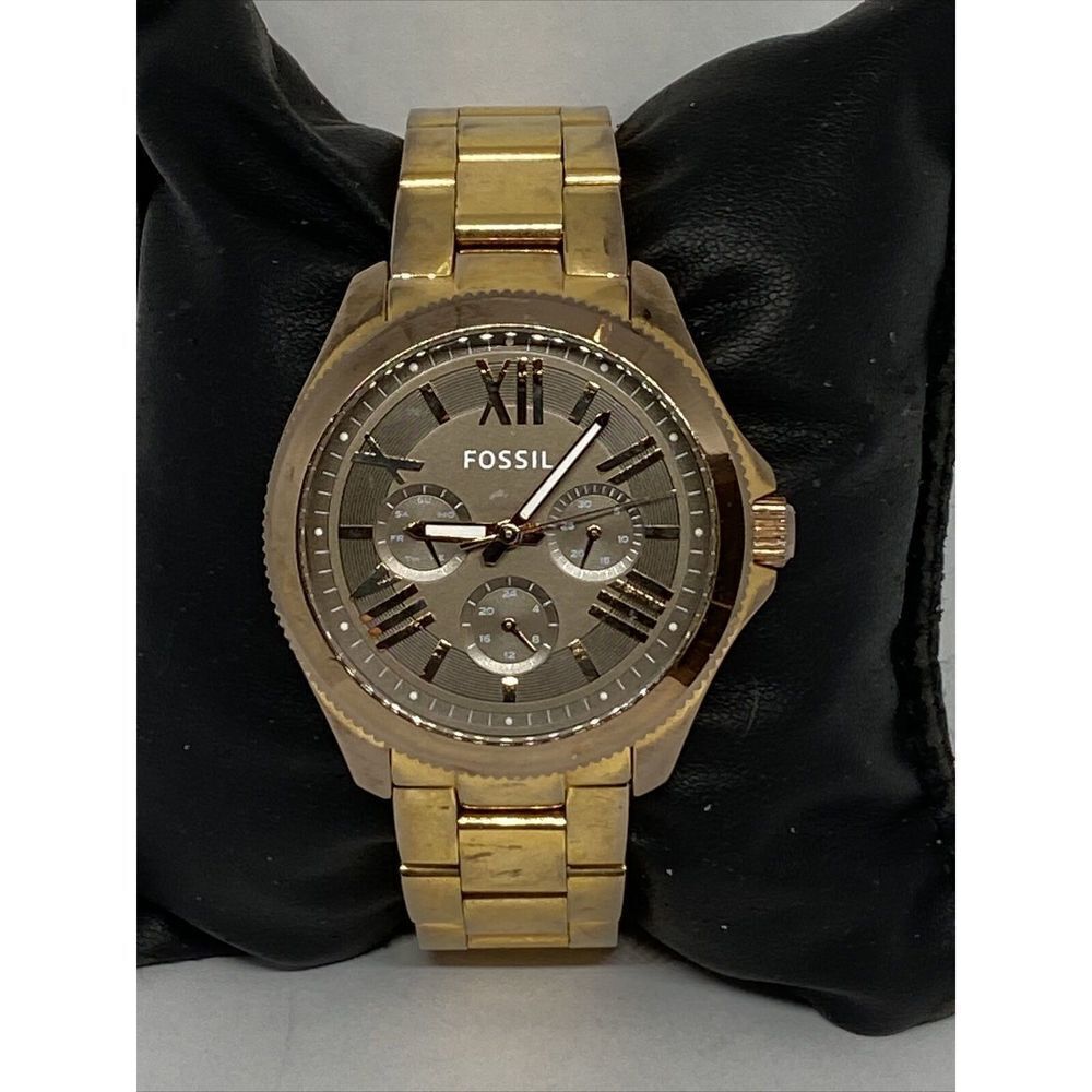 Fossil Cecile AM4533 Women's Gold Stainless Steel Analog Dial Quartz WAtch BP678